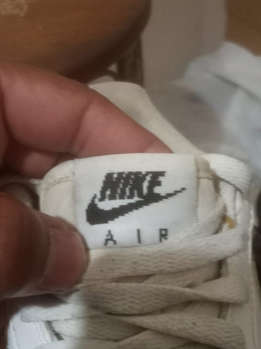 Nike Air Force GS White Leather Digital Swoosh Youth Sneakers CW1577-100 Size 7Y - Picture 6 of 14